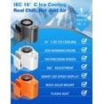 thumbnail image 3 of Portable Car Air Conditioner, Clip On Air Conditioner For Car, Portable Car Air Conditioner Fan 360° Rotation USB Rechargeable Cooling Device For Vehicle Office Travel, 3 of 7