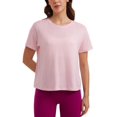 thumbnail image 1 of Remera CRZ YOGA de Algodón Pima Corte Relajado Rosa Fresa M, 1 of 5