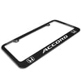 thumbnail image 3 of Honda Accord Dual Logo Black Metal License Plate Frame, 3 of 7