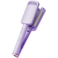 thumbnail image 1 of Rizador de triple barril con cerámica, 4 niveles de calor, apagado automático, rizador de pelo morado., 1 of 5