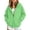 00-Green#1290, variant on Kiijoy Toddler Girls Casual Zip Up Hoodie Kids Sweatshirt with Pocket, Black, Sizes 3-4T