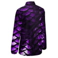 thumbnail image 5 of Purple Dragon Scales Long Sleeve Blouse Woman Streetwear Casual Shirts Summer Oversize Woman Streetwear Clothing Birthday Present, 5 of 7