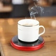 thumbnail image 5 of kkbbma under $5 Ceramic Cup Warmer, Ceramic Mug Warmer Heating Pad, 55℃ Constant Temperature Cup Warmer, Coffee Tea Beverage Warmer Plate, Office Desk Home Appliance, 5 of 6