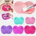 thumbnail image 5 of Cosmetic Cleaner Mat,Silicone Makeup Brush Portable Cleaner Pad Washing Tool Portable Cleaner Pad Washing Tool for Valentines Day, 5 of 5