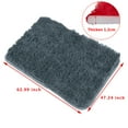 thumbnail image 4 of Basstop Fluffy Soft Area Rugs for Bedroom Living Room, Gray Shaggy Rugs, Solid Carpet for Kids Room Nursery Room Dorm Dining Room, 4 of 8