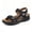 Black, variant on Women's Wedge Sandals Adjustable Wide Toe Box Hollow Out Walking Hiking Shoes Comfortable Non Slip Beach Sandals Blue Size 8.5