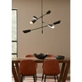 thumbnail image 2 of Progress Lighting P400380 Cornett 6 Light 45" Wide Sputnik Chandelier - Black, 2 of 13
