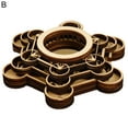 thumbnail image 2 of Shenmeida Decorative Lotus Base Soothing Wood Clear Carved Lotus Shape Display Base for Desktop, 2 of 7