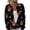 Black01, variant on Stralyhd Womens Sweaters Cardigan Deer Cardigans Bauble Holiday Sweaters Pinecone Sweaters Oh Oh Oh Cardigan Black XL