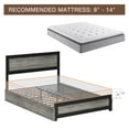 thumbnail image 5 of King Size Bed Frame With Headboard,Industrial Platform Bed Frame With 4 Storage Drawers and Charge Station,Strong Metal Slats Support,No Box Spring Needed,Noise Free, Easy Installation, 5 of 9