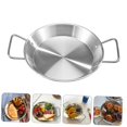 thumbnail image 5 of Plato de doble asa, plato de comida para fiesta, vajilla antiescaldado, bandeja para hornear, plato de frutas secas, plato de comida para Picnic, servicio decorativo, 5 of 5