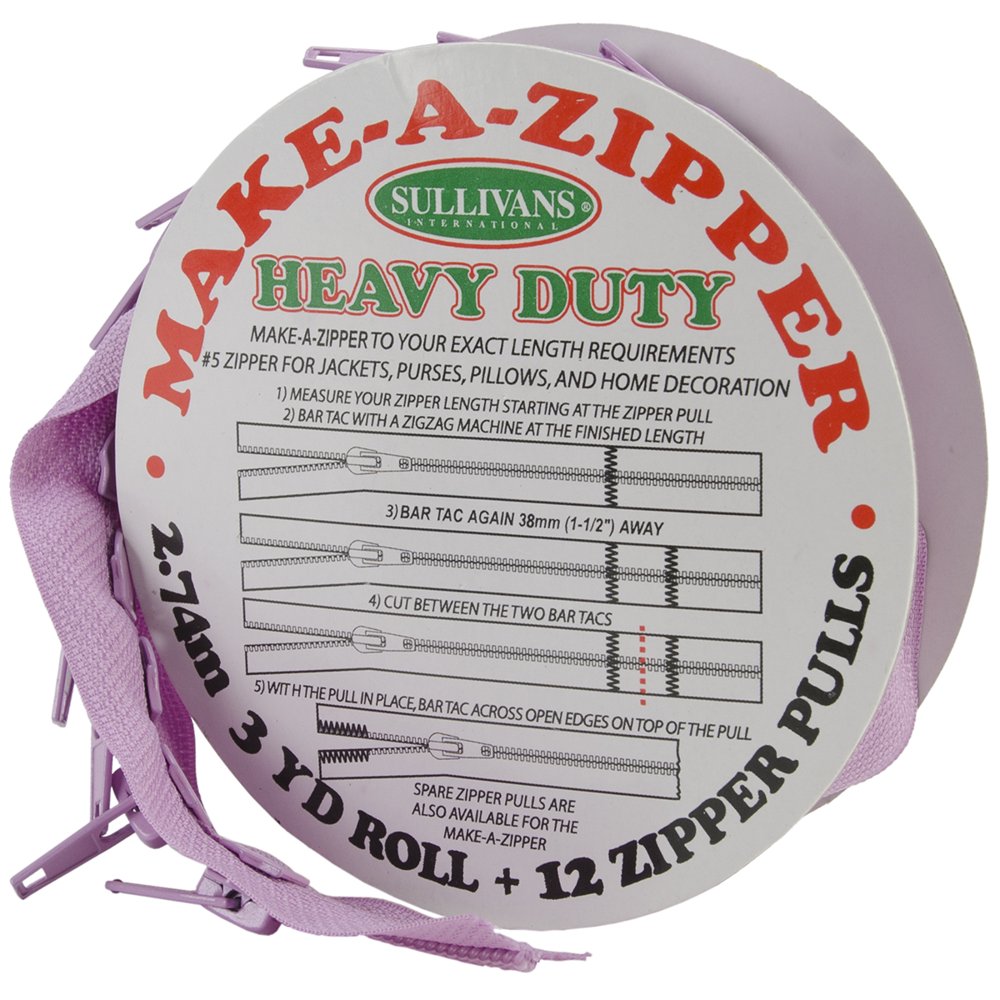 Sullivans MakeAZipper Kit HeavyDuty, 3 yd