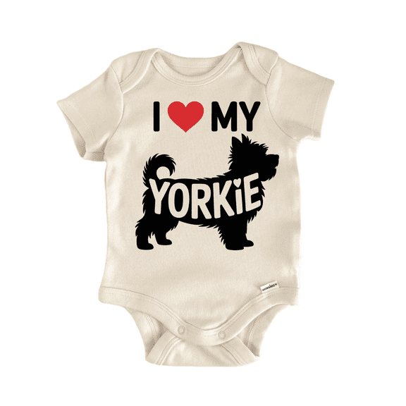 Dog Breed Yorkie - Baby Bodysuit