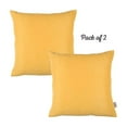thumbnail image 2 of Set of 2 Yellow Modern Square Throw Pillows, 2 of 4