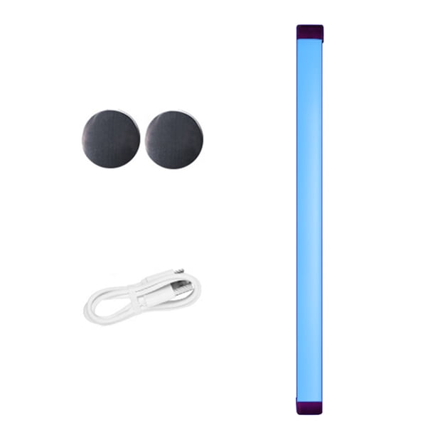 LED Relleno Light Stick USB Flash 30W 5V 30LM Lámparas fotográficas Decoración ajustable Foto de archivo Iluminación con indicador de carga 17cm azul Scienceny HA011580-02B