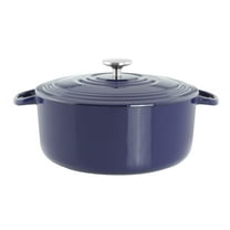 Chantal TC32-280 BL 7qt Round Enamel Dutch Oven-Cobalt Blue Cast Iron Cookware, 7 quart capacity