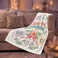 thumbnail image 6 of Printed Flannel Throw Blanket Bonus Mom Extra Blessed Floral Hearts and Bow, 6 of 9