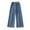 Q12 cute clothes for girls Blue, variant on Girl's Embroidered Wide Leg Jeans Elastic Waist Denim Pants Baggy Straight Leg Trousers with Pockets Y2K Clothes Flare Jeans Juniors