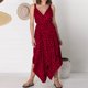 thumbnail image 3 of Mono De Verano Traje de vacaciones con estampado de leopardo de una pieza sexy asimétrico para mujer Ygjytge Rojo Xl para Mujer, 3 of 7