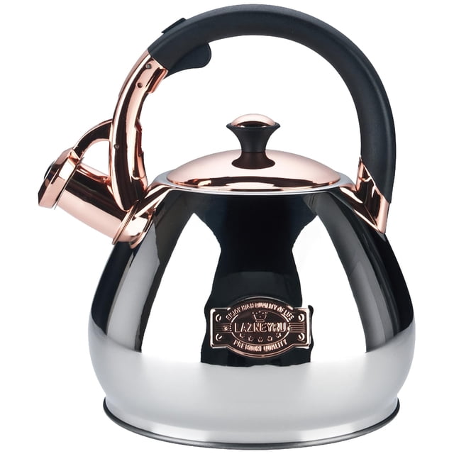 Tea Kettle Stovetop Whistling Kettle Teapot, 3Quart Tea Pot Stainless Steel Teakettle for Stove Top with Heat Proof Ergonomic Han