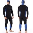 thumbnail image 2 of Trajes de neopreno de natación de 3 mm para hombre, buceo de manga larga con capucha de 2 piezas, 2 of 8