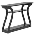 thumbnail image 6 of SuperDeal Simple Curve Console Table Porch Side Table Glossy MDF Black, 6 of 9