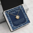 thumbnail image 5 of To My Badass Bestie Necklace - Remember Whose Bestie You Are And Straighten Your Crown Bestie Gift Bestie Necklace - Love Knot Necklace - Message Card & Gift Box, 5 of 5