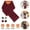 Red, variant on Heated Scarf for Women Men USB Heating Neck Scarf 3 Level Temperatures Holiday Gifts for Women Men Grey Plaid