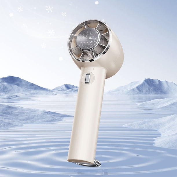 New Refrigerated Handheld Fan Outdoor Climbing Button Desktop Usb Charging Ice Mini Fan Can Be Used The Car