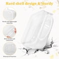 thumbnail image 3 of 3Pcs Clear Hard Shell Zipper Case Portable Makeup Storage Box Waterproof Storage Bins Cosmetic Bag for Toiletry Travel, 3 of 9