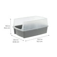 thumbnail image 4 of IRIS, XXL Open-Top Cat Litter Box with High Sides, Easy to Clean for Big Cats, Gray, 4 of 10