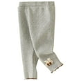 thumbnail image 2 of JTieacloth Girls Pants Lightweight Autumn And Winter Girls' Leggings New Baby Pants Plus Fleece Winter Warm Pants Baby Warm Pants,Sizes 18-24 Months, 2 of 4
