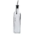 thumbnail image 2 of HUBERT® Olive Oil Bottle with Stainless Steel Pourer16 oz Clear Glass, 2 of 3