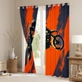thumbnail image 2 of jejeloiu Black Motorcycle Black Out Curtains,Extreme Sports Theme Curtains Pack of 2 (42x63 Each),Racing Dirt Bike Bedroom Curtains For Boys Kids,Breathable Bedroom Decorative, 2 of 5