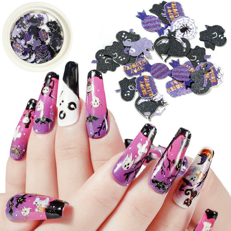 Purple Witch Gothic Halloween Press on Nails 