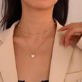 thumbnail image 2 of HAHDAXIA Collier de Perles pour Femmes Collier de Perles Superposé Or Collier de Perles à Brins Multiples, 2 of 7