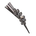 thumbnail image 3 of Pinzas para el Pelo Strade Fareast Limited Metal y Cristal Color Gris, 3 of 7