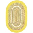thumbnail image 1 of Rhody Rug KI14R060X096 5 x 8 in. Kids Isle Yellow Banded Oval Rug, 1 of 1