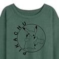 thumbnail image 3 of Pokémon - Pikachu Circle - Women's Lightweight French Terry Long Sleeve Shirt, 3 of 5