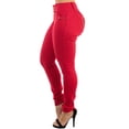 thumbnail image 6 of Womens Juniors Red Skinny Jeans - Butt Lifting Mid Rise Skinny Jeans - Mid rise Skinny Jeans 10990M, 6 of 6