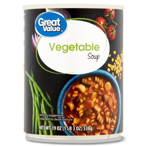 Great Value Vegetable Soup, 19 oz