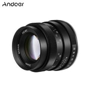 Angle View: Andoer 35mm F1.2 Manual Focus Camera Lens Large Aperture APS-C Compatible with Fujifilm Fuji X-A1/X-A10/X-A2/X-A3/X-AT/X-M1/X-M2/X-T1/X-T10/X-T2/X-T20/X-Pro1/X-Pro2/X-E1/X-E2/X-E2s FX-Mount Mirrorless