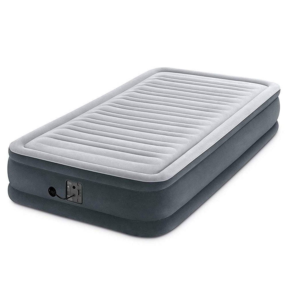 Intex Twin 13" Intex Dura Beam Plus Series Mid Rise Airbed Mattress with Built In Electric Pump - image 2 of 9