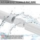 thumbnail image 4 of Adaptador de acoplamiento de rosca macho de PVC Uxcell 12Pcs, accesorio de tubería de PVC G1/2 x G1/2, acoplamiento de plomería para hogar, industrial, agrícola, blanco, 4 of 6