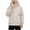 Beige, variant on MexChoioe Kids Full Zip and Snap Button Hooded Rain Jacket Long Sleeve with Utility Pockets Water Resistant Holiday Outdoor Playwear Windbreaker for Boys