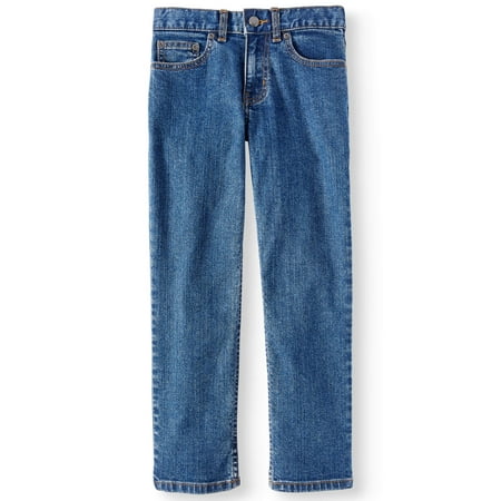 Wonder Nation Straight Denim Jeans (Little Boys, Big Boys, & (Best Slim Jeans For Big Guys)