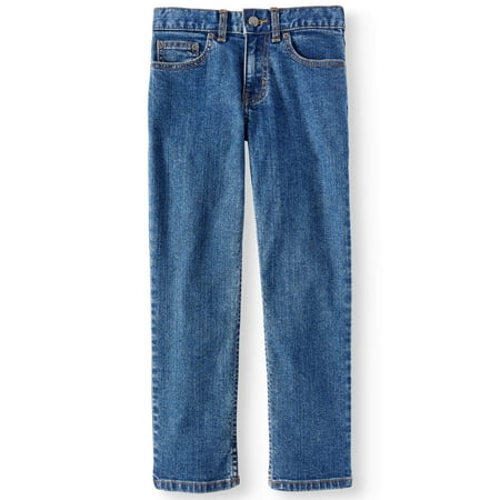 Wonder Nation Straight Denim Jeans (Little Boys, Big Boys, & (Best Mom Jeans For Big Thighs)