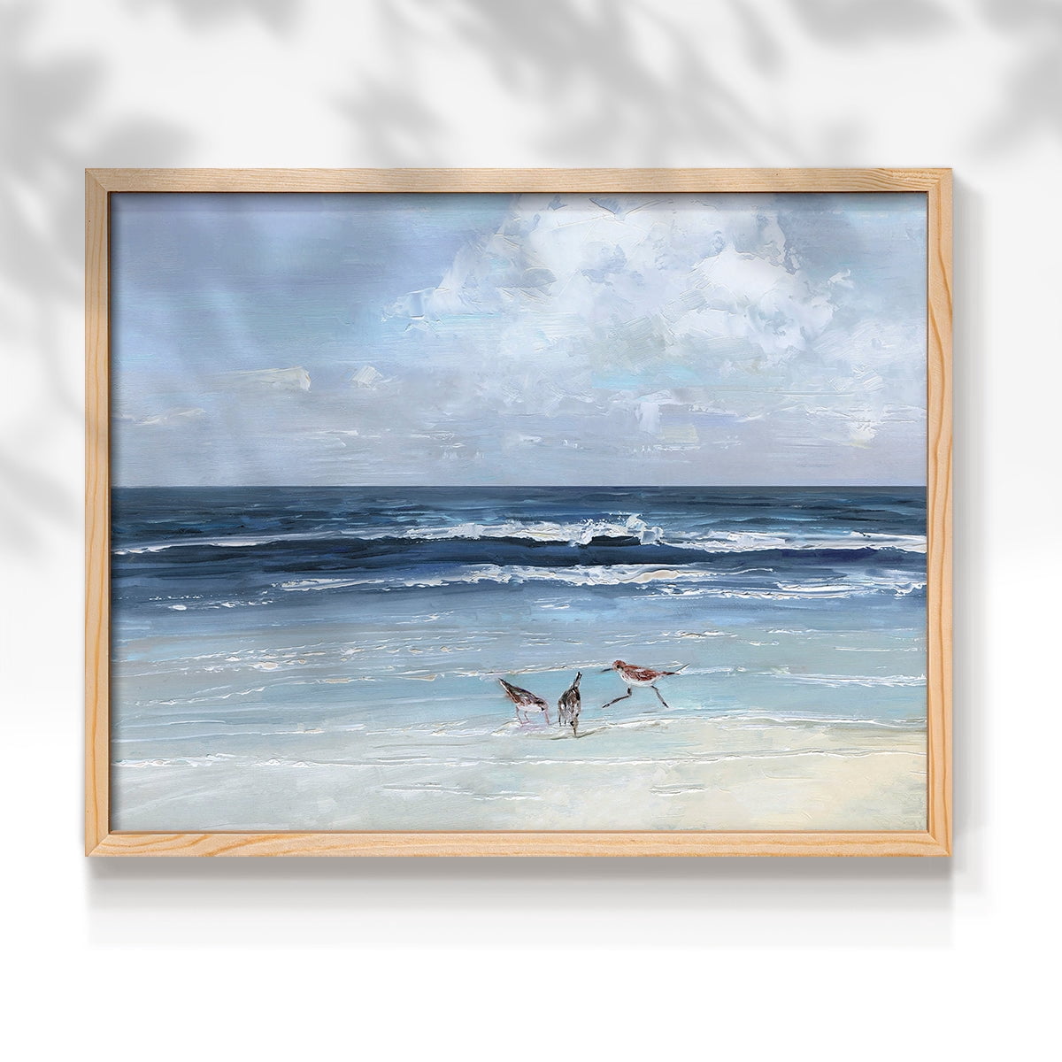 Beach Trio by Sally Swatland - Restickable Framed Giclée Print
