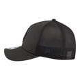 thumbnail image 6 of Men's New Era  Black Houston Astros Badged M-Crown A-Frame 9FORTY Trucker Adjustable Hat, 6 of 7