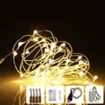 thumbnail image 2 of Guirnalda de luces LED de 1 m, 2 m, 3 m, 5 m y 10 m para decoración del hogar, Navidad, bodas y fiestas, funciona con pilas AA o USB, 2 of 5